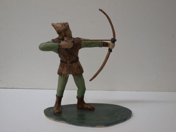 Escultura cerámica de Robin Hood